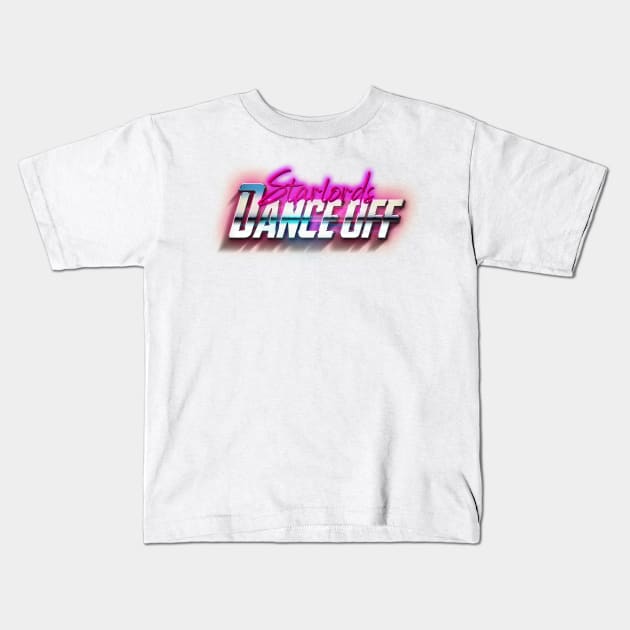 Starlord Dance Off Tee Kids T-Shirt by CubeRider